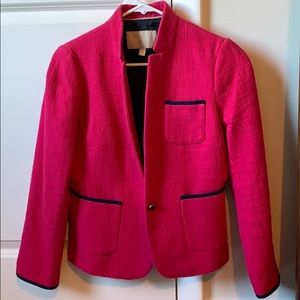 Pink and navy blazer